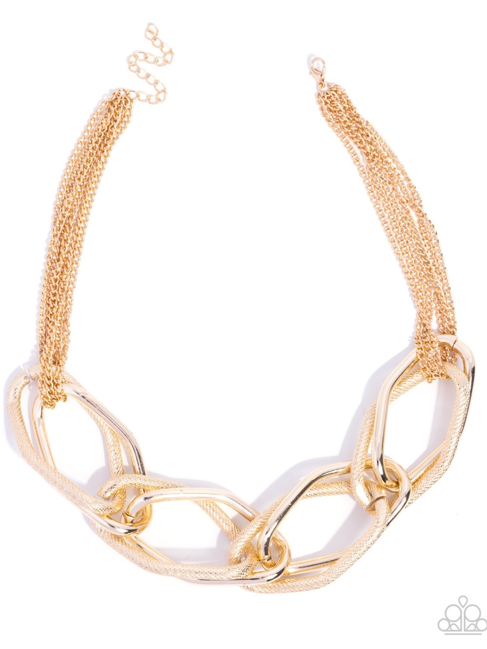 paparazzi Radiant Gold Oversized Link Statement Necklace